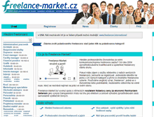 Tablet Screenshot of freelance-market.cz