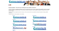 Desktop Screenshot of freelance-market.com