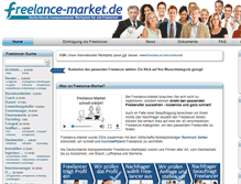 Tablet Screenshot of freelance-market.de